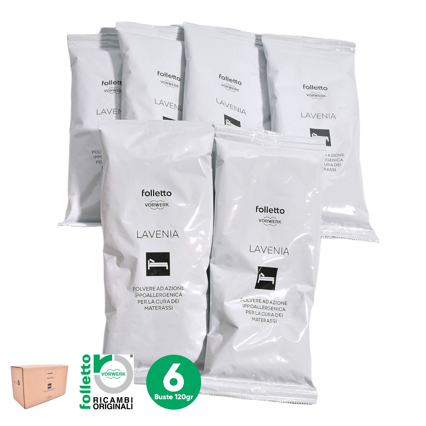 Detergente Materassi Lavenia Bustine 6x120g