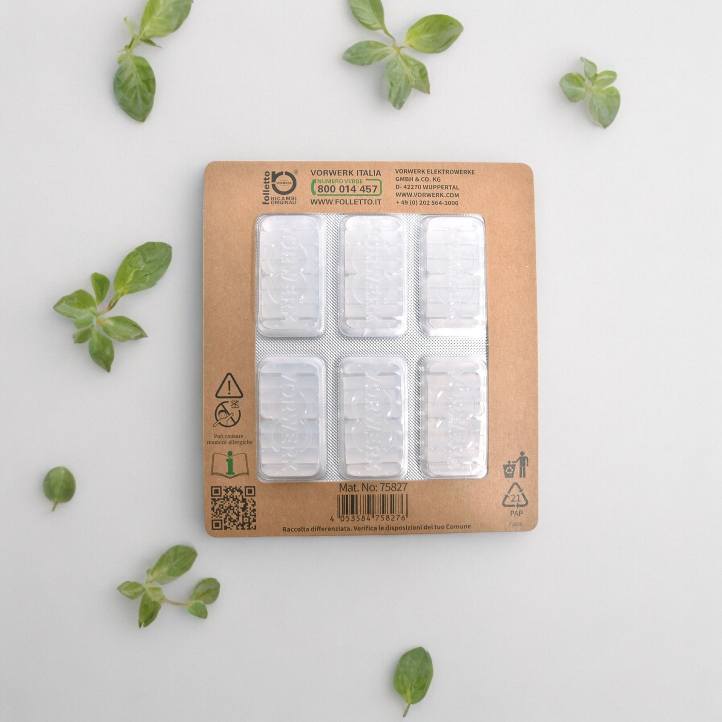 Profumatore Dovina x6 per Sacchetti Folletto Originali Vorwerk