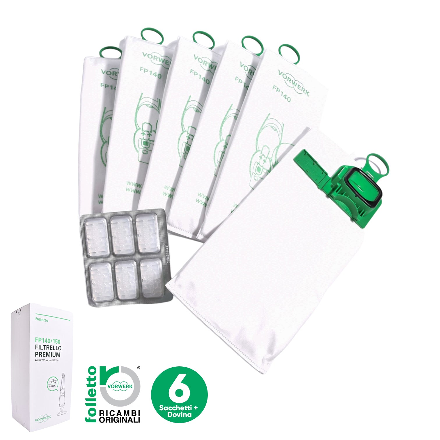 Vorwerk Staubsaugerbeutel für Vorwerk Kobold VK140/VK150 Vorwerk Staubsaugerbeutel für Vorwerk Kobold VK140/VK150