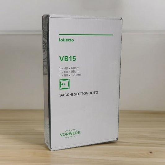 3x Sacchi Sottovuoto VB15 Originale  Vorwerk Folletto