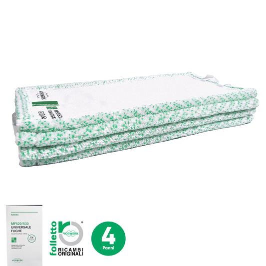 4x Panni Universali Fughe SP530/SP520 Originale Vorwerk Folletto