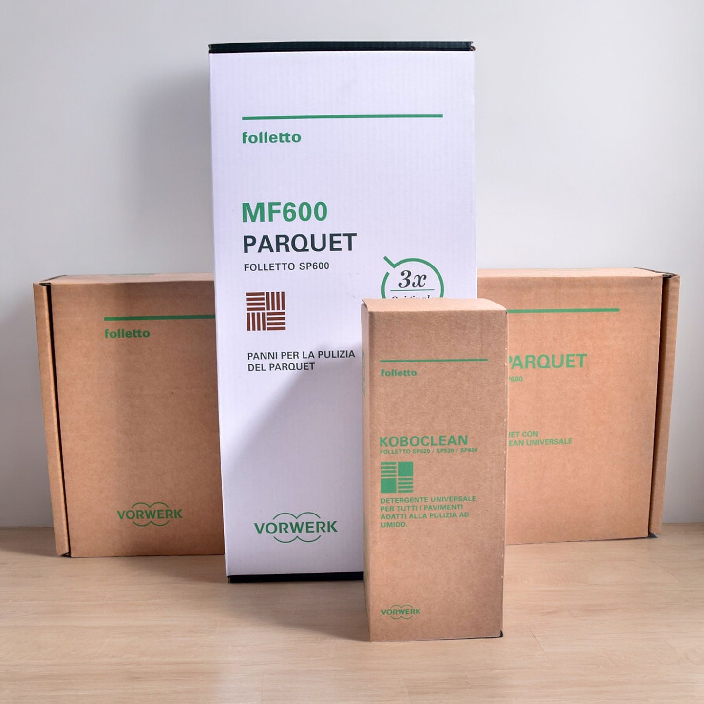 Set Parquet SP600 - 34375, set di ricambio originale per la pulizia del parquet con Pulilava Folletto SP600